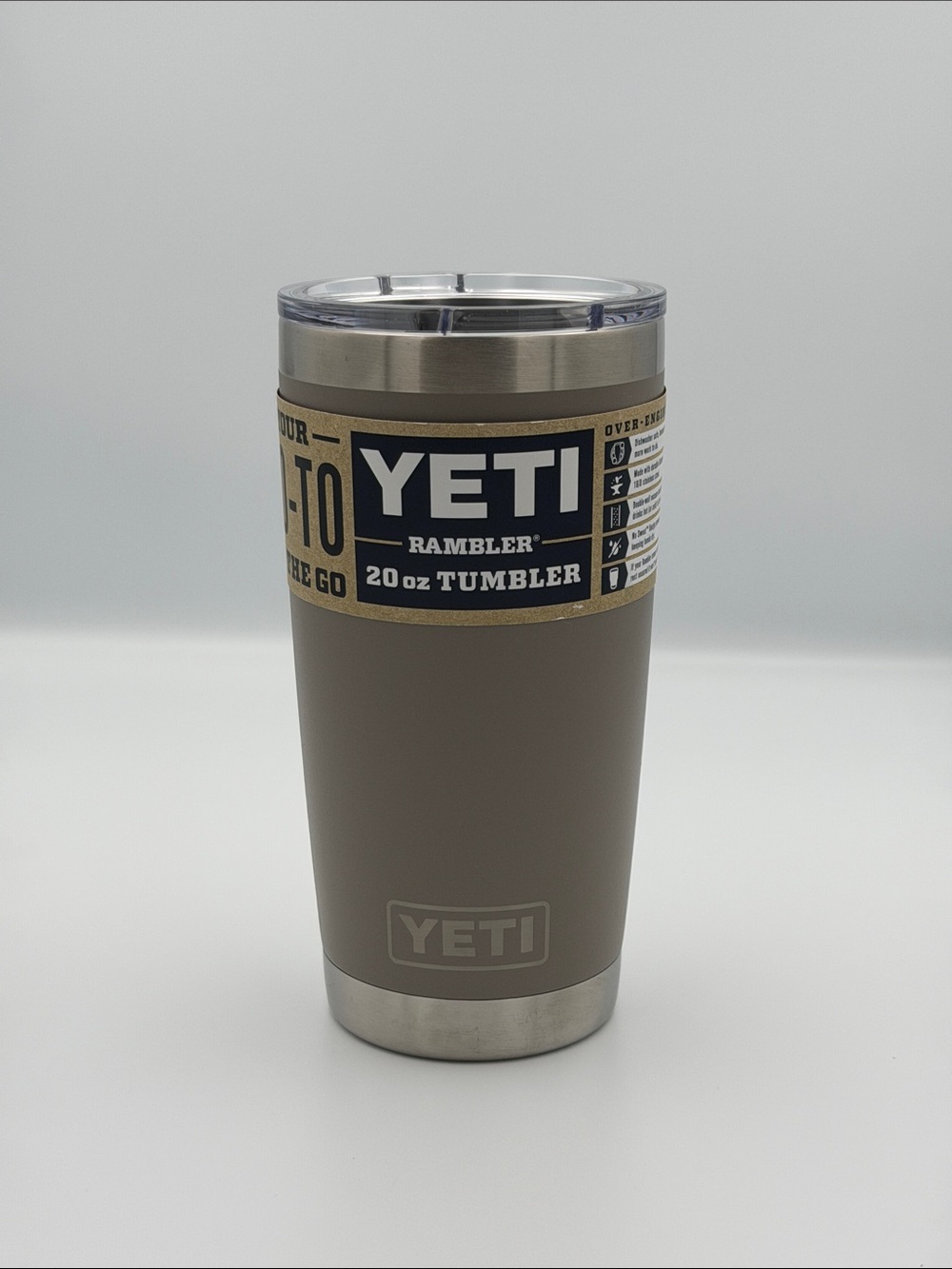 Yeti Rambler 20 oz Tumbler Sharptail Taupe NWT